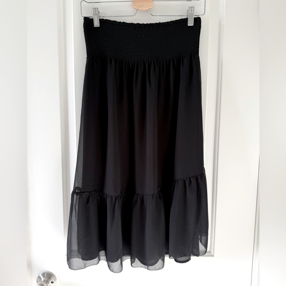 Wilfred Midi Black Skirt
